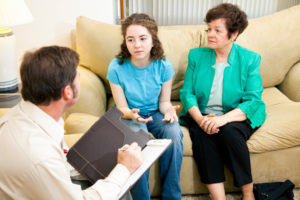 Mental Health Professional with family 